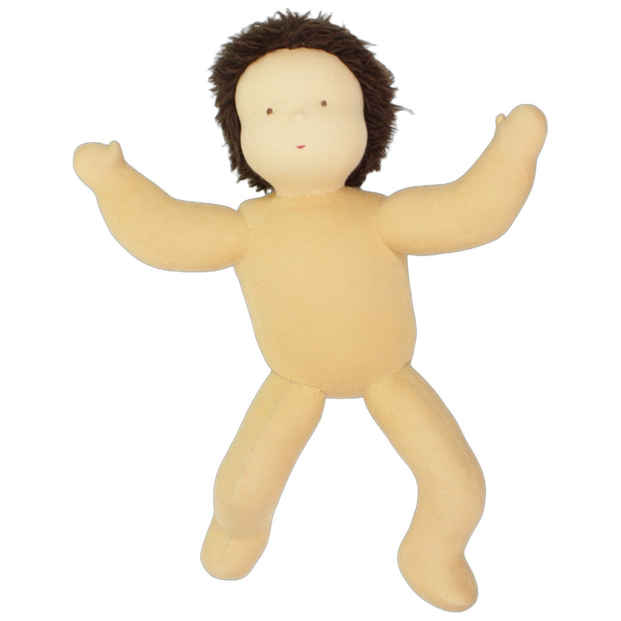 XL Stoffpuppe mit braunen Haaren