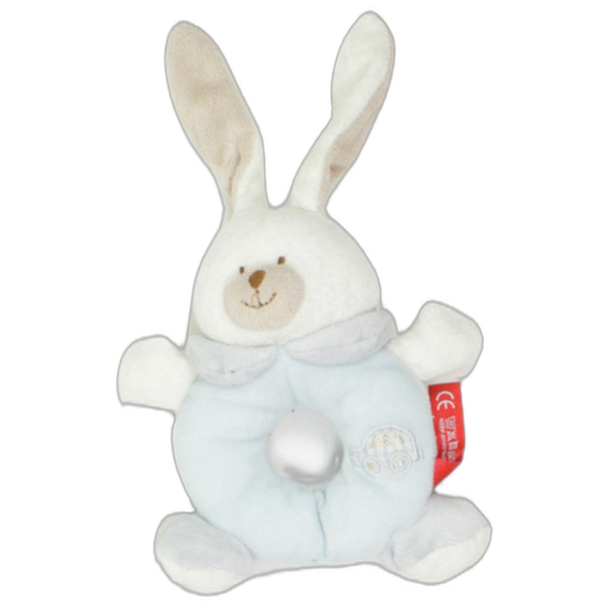 123000025598 MaxiMo Hellblauer Hase Greifling mit Rassel Kumpel Leo 15cm Baby & Kleinkind Beige