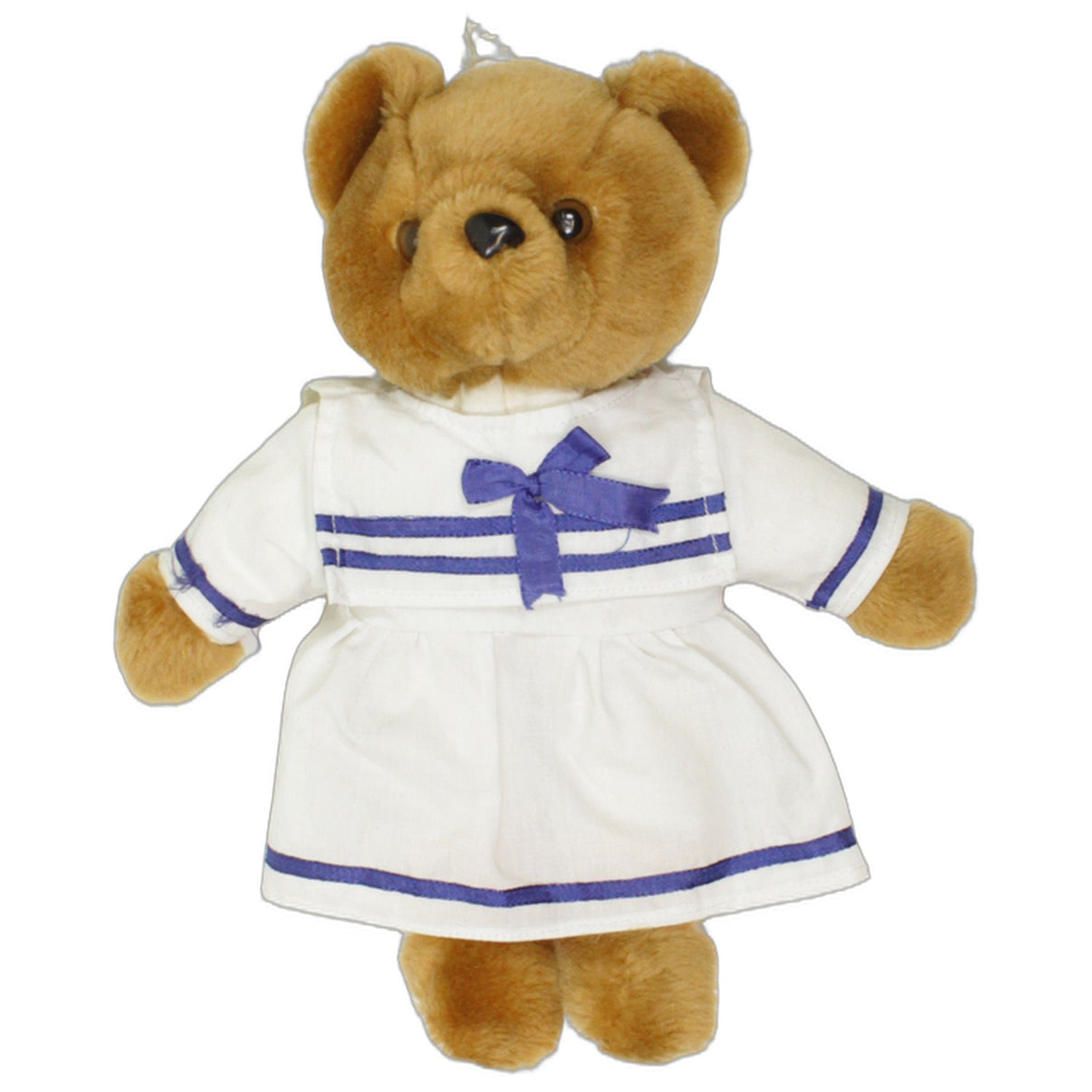 123000025605 K + S Hamburg Bär mit Matrosenkleid Kuscheltier Kumpel Leo 30cm Braun ebay-stofftiere