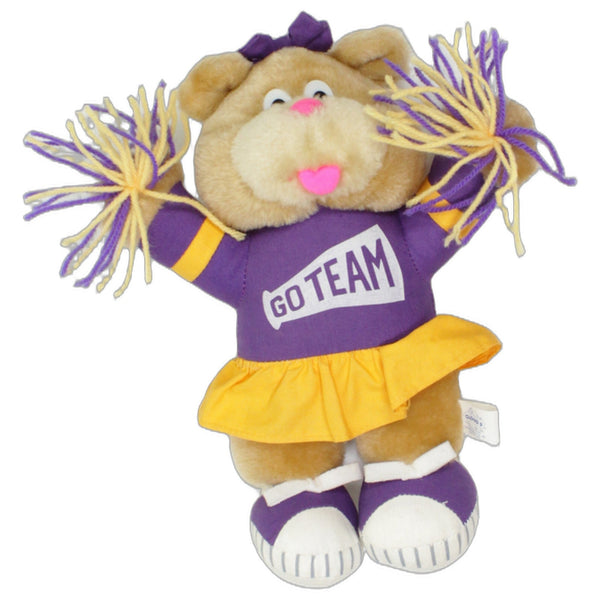 Bär mit Cheerleader-Outfit "GO TEAM"