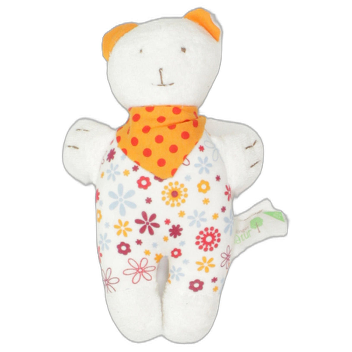 123000025663 Verlag Friedrich Oetinger Weißer Bär mit Blumenmuster Kuscheltier Kumpel Leo 21cm Baby & Kleinkind Blau