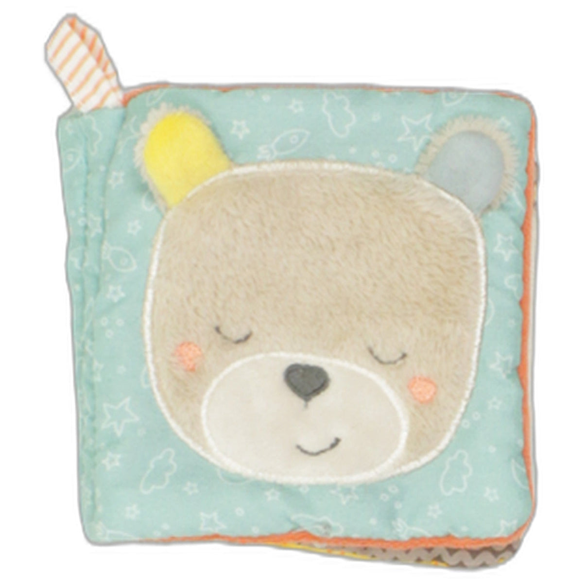 123000025690 PUSBLU Bär, Regenwolke, Mond & Sonne Stoffbuch Kumpel Leo 10cm Bär dm