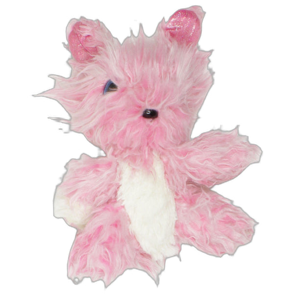 Süßer zotteliger Hund, rosa