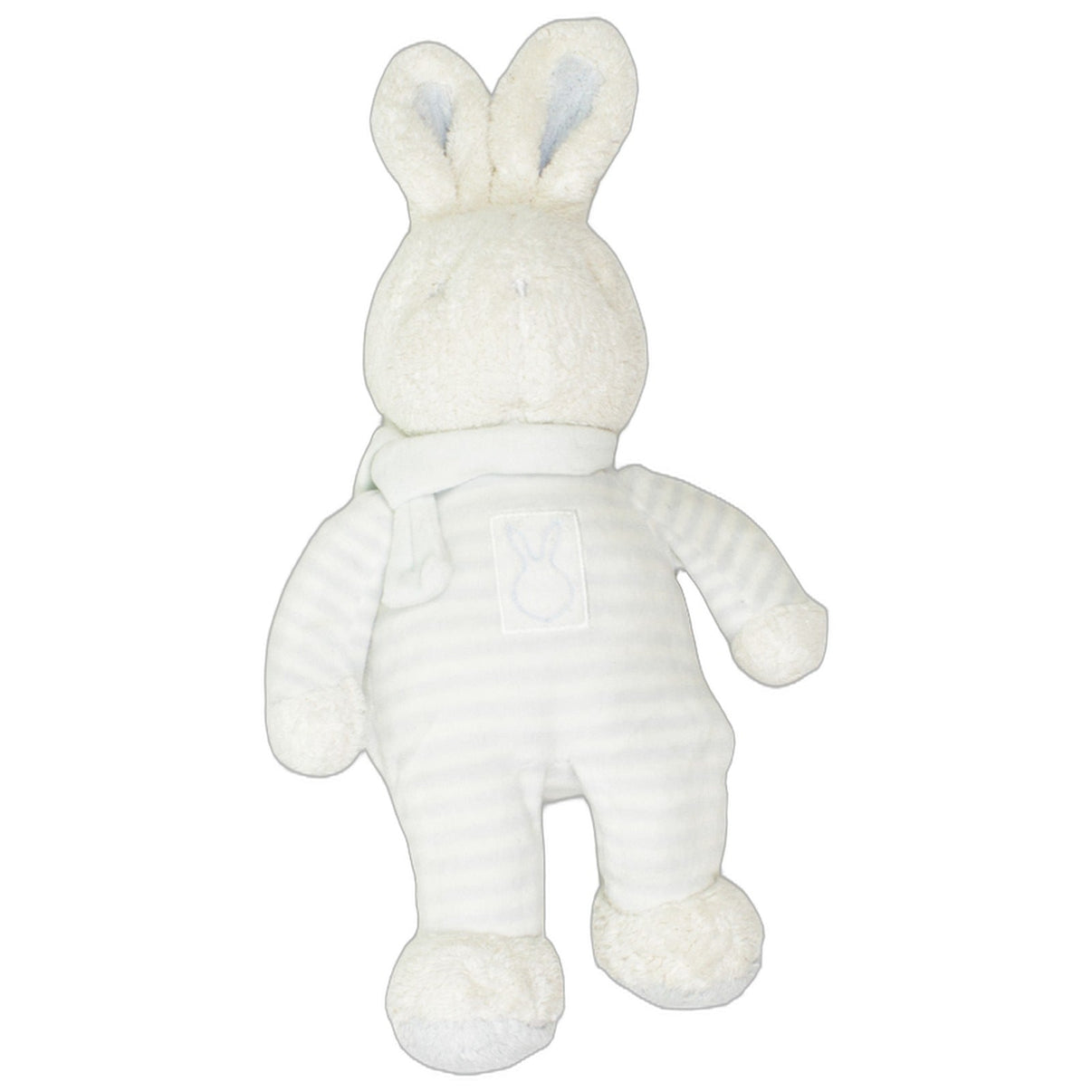 123000025780 Bébé Klorane Laboratoires Weißer Hase, blau-weiß gestreift Kuscheltier Kumpel Leo 30cm Blau ebay-stofftiere