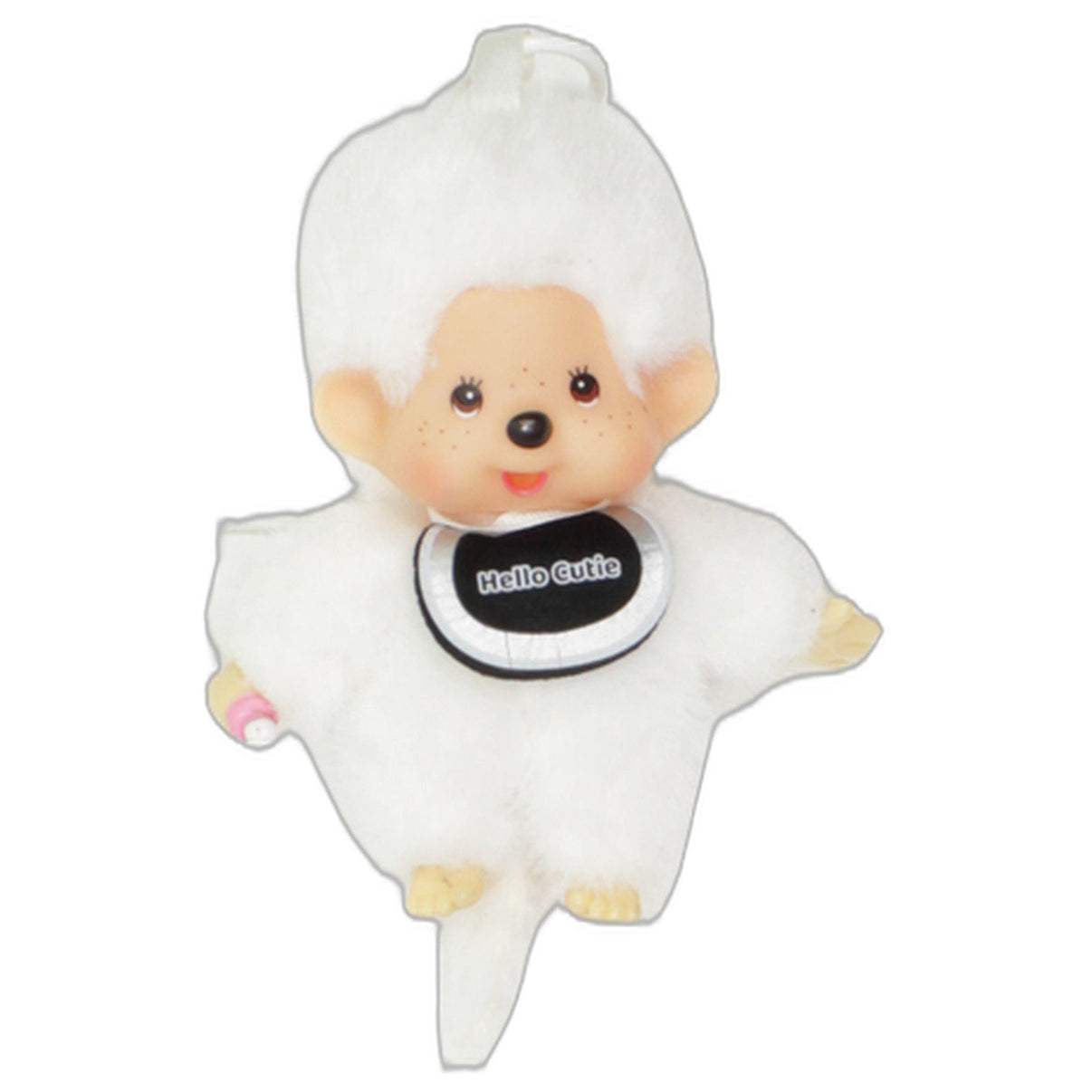 123000025798 Limes Hello Cutie, Weißes Äffchen mit Latz Kuscheltier Kumpel Leo 16cm Affe ebay-stofftiere