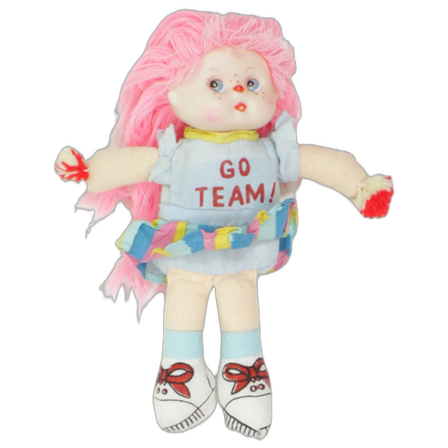 Cheerleader mit pinken Haaren "Go Team"