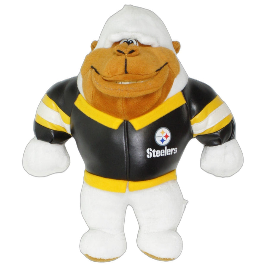 Brauner Affe im Steelers-Trikot