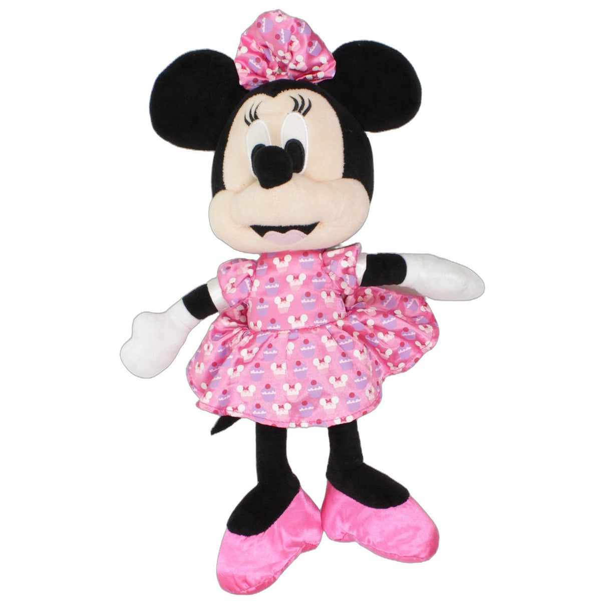 123000025875 PTS SRL XL Disney Minnie Maus mit Cupcake-Kleid Kuscheltier Kumpel Leo 43cm Beige Charakter