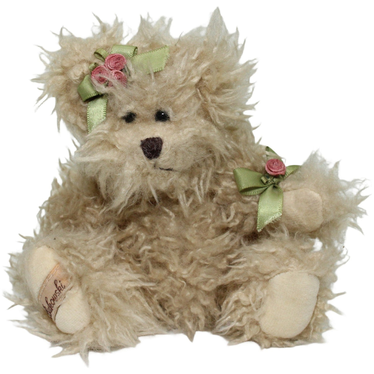 123000025913 Bukowski Design Zotteliger Teddy mit Röschen & Schleifen Kuscheltier Kumpel Leo 18cm Beige ebay-20-stofftiere