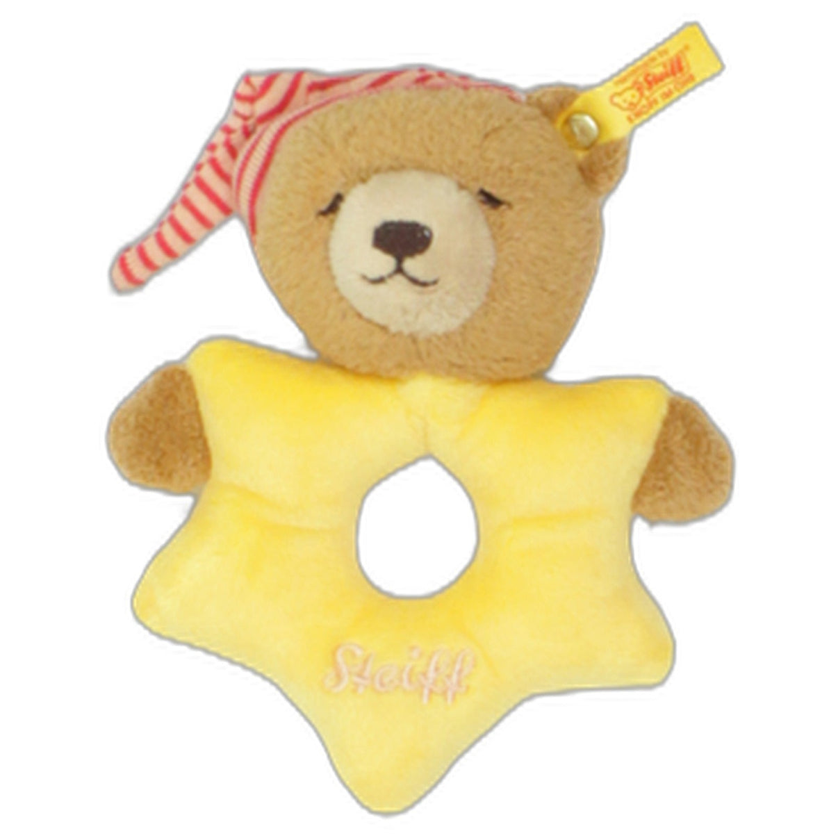 123000025930 Steiff Sonne, Mond und Sterne Teddybär (239960) Greifling mit Rassel Kumpel Leo 14cm Baby & Kleinkind Braun