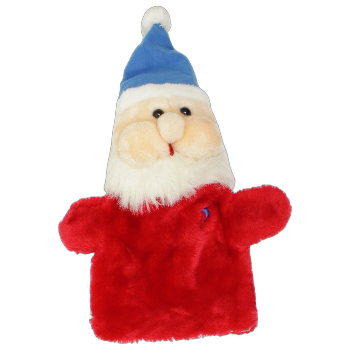 123000025938 Mitraco Weihnachtsmann mit blauer Zipfelmütze Handpuppe Kumpel Leo 28cm Blau Charakter