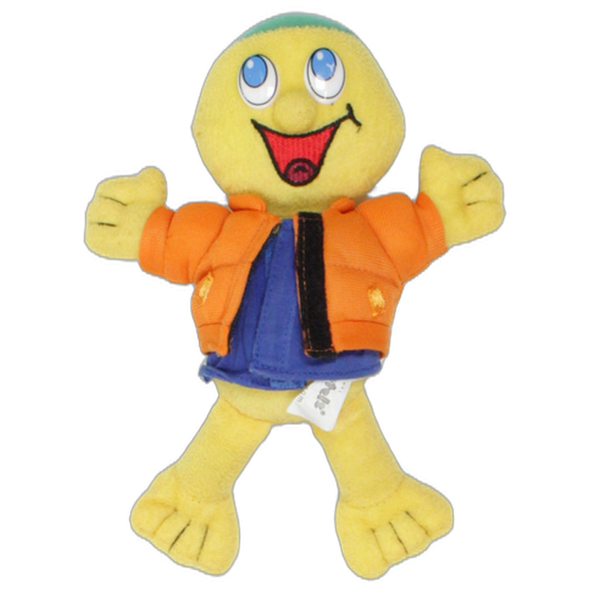 123000025951 Kinderhotels Europa Kind mit grüner Kappe und oranger Jacke Plüschfigur Kumpel Leo 22cm Blau Charakter