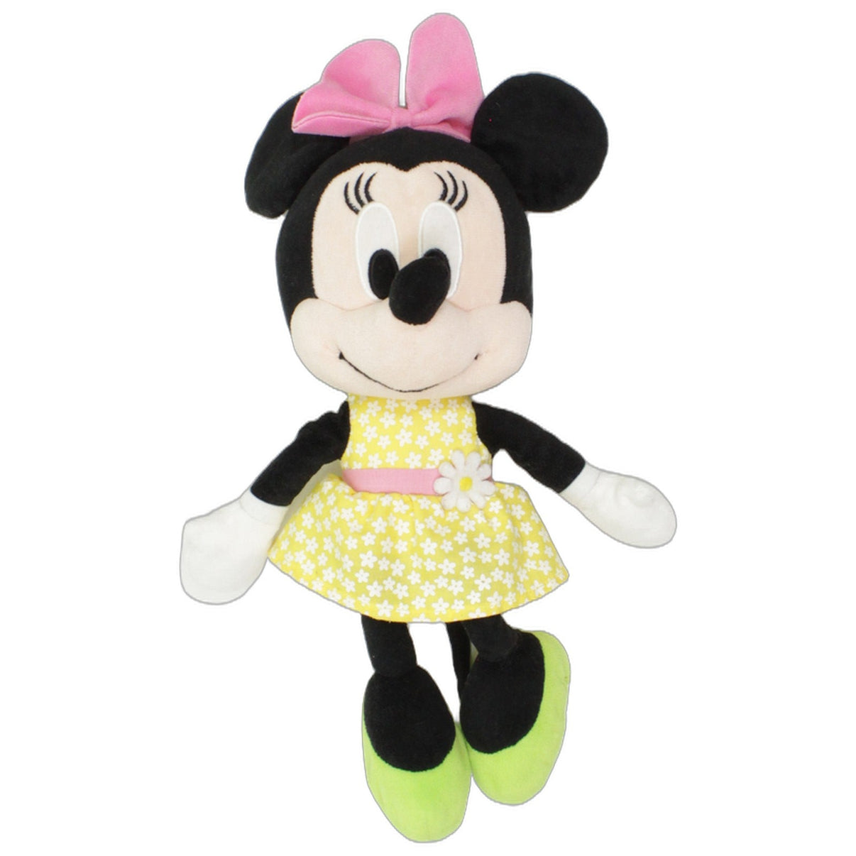 123000025966 Nicotoy Disney Minnie Maus mit gelbem Blumen-Kleid Kuscheltier Kumpel Leo 33cm Charakter ebay-stofftiere