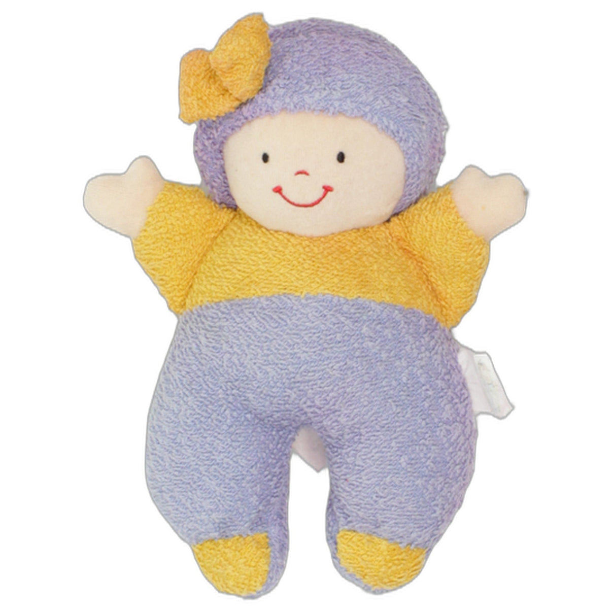 123000025975 Zapf Creation Baby Softline, Rasselpuppe gelb-lila Stoffpuppe Kumpel Leo 24cm _Vintage_ Beige