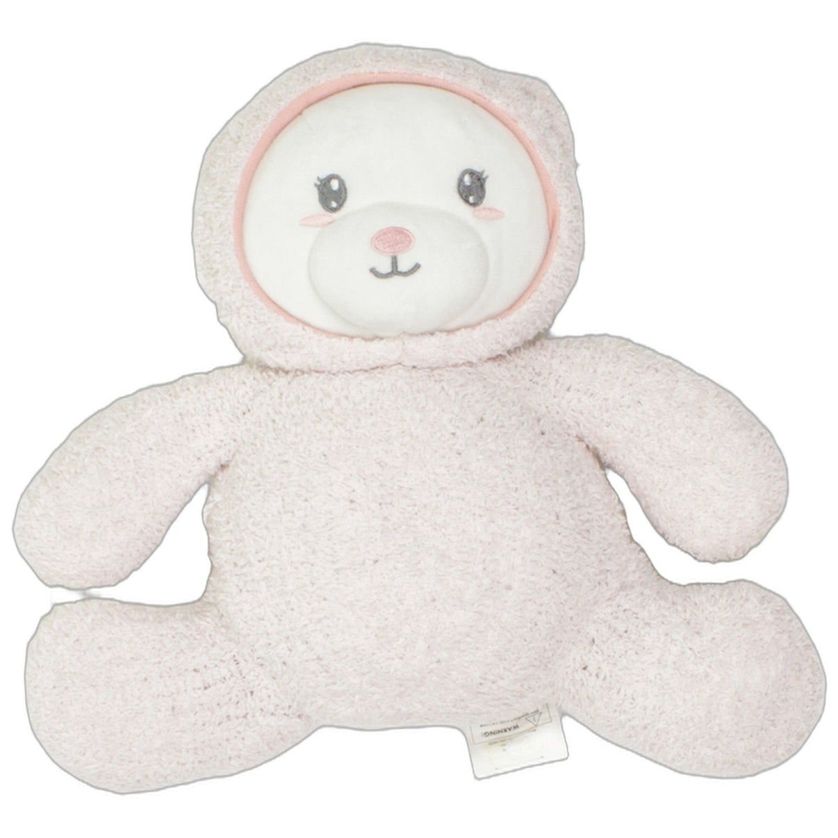 123000025977 Stepping Stones Carried away, Lächelnder Bär in rosa Zottel-Anzug Kuscheltier Kumpel Leo 30cm Beige Bär
