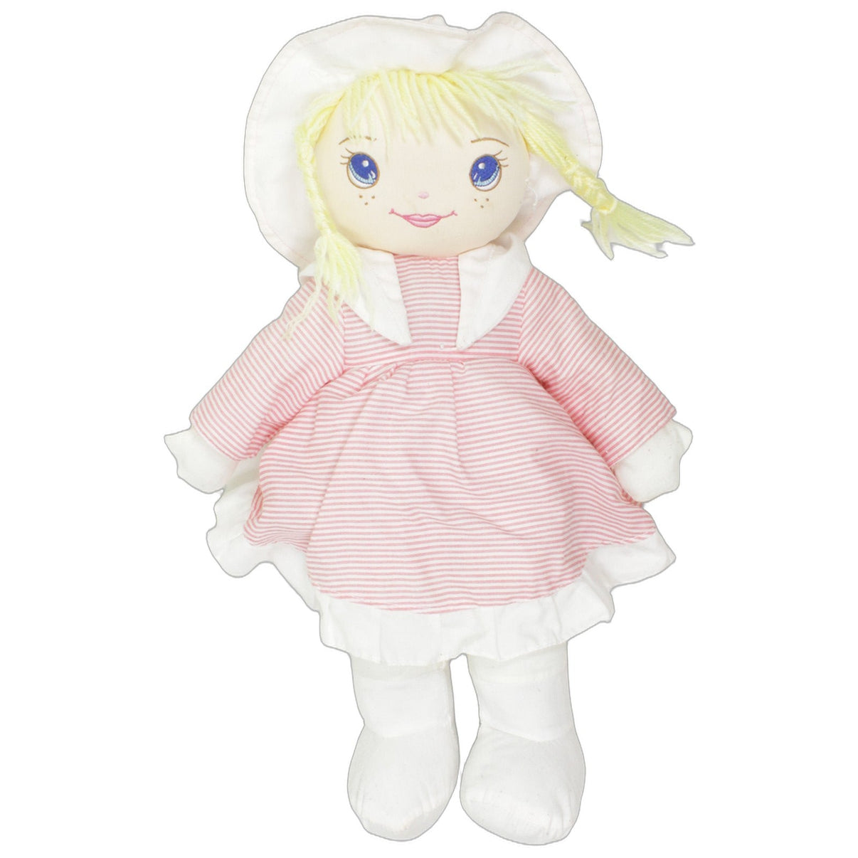 123000025980 Simba XL blonde Puppe mit rosa gestreiftem Kleid Stoffpuppe Kumpel Leo 45cm ebay-stofftiere Gebraucht