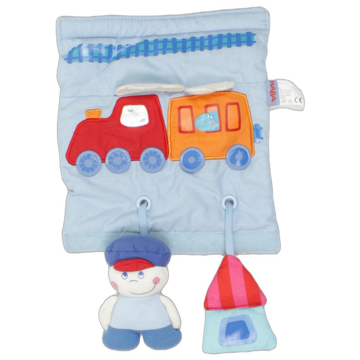 123000026004 HABA Spieltrainer mit Zug und Lokführer Interaktives Spielzeug Kumpel Leo 10cm 19cm Auto