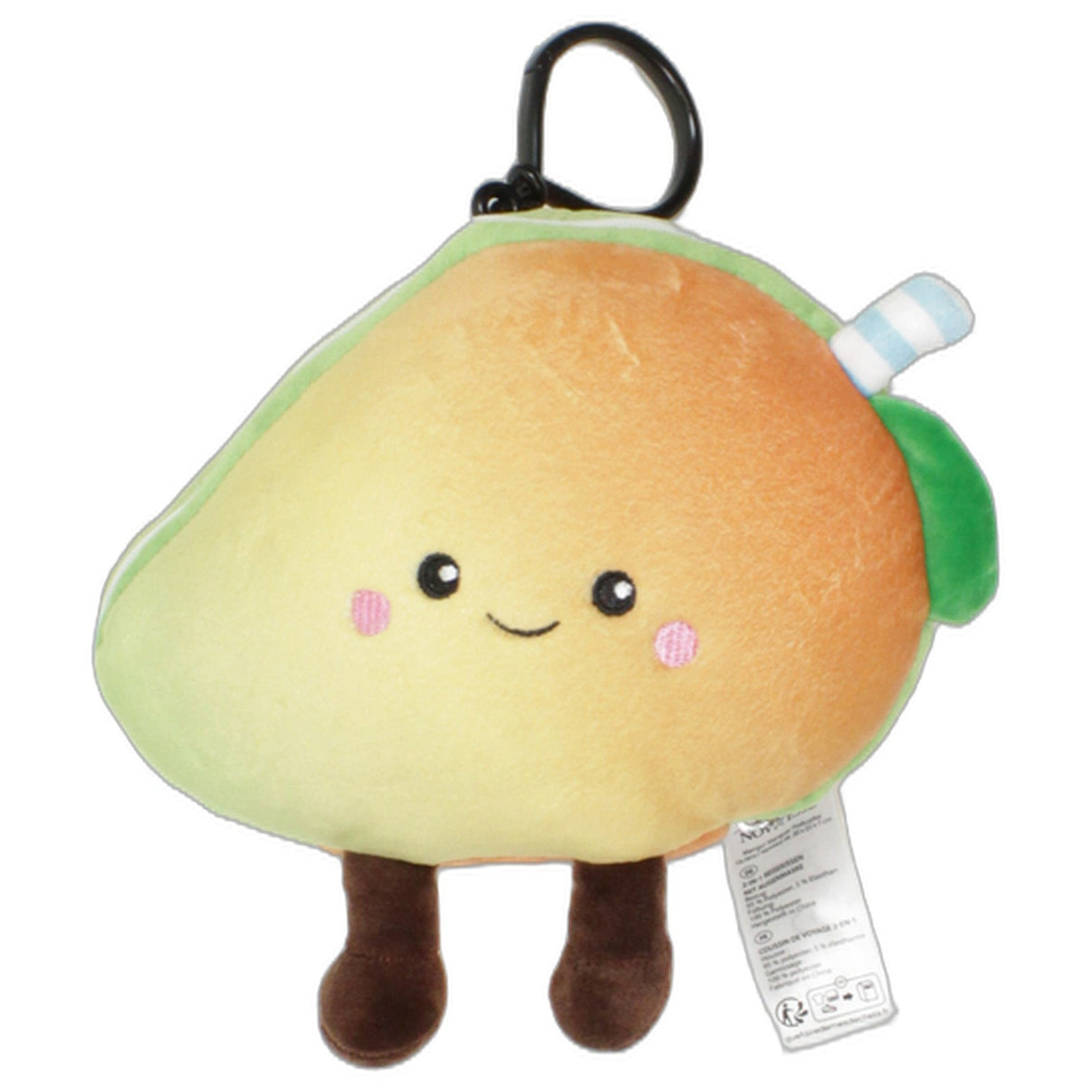 123000026013 Novitesse Süße Mango mit Augenmaske Reisekissen mit Schlafmaske Kumpel Leo 20cm 30cm Beige