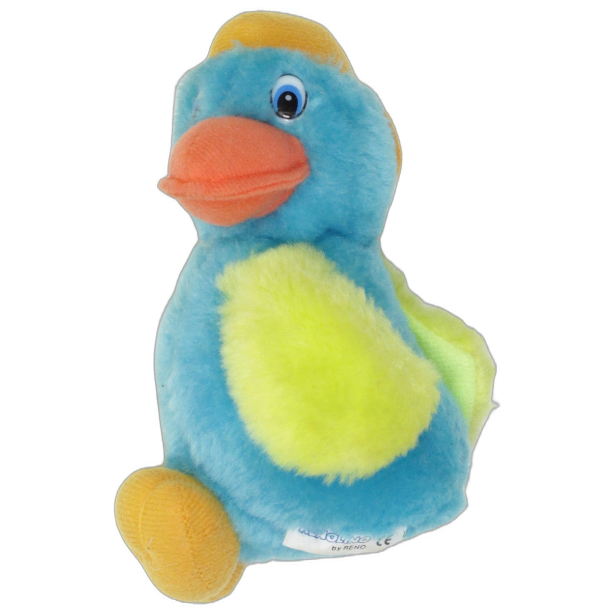 123000026055 Reno Blauer Vogel Renolino Kuscheltier Kumpel Leo 15cm _Vintage_ Blau