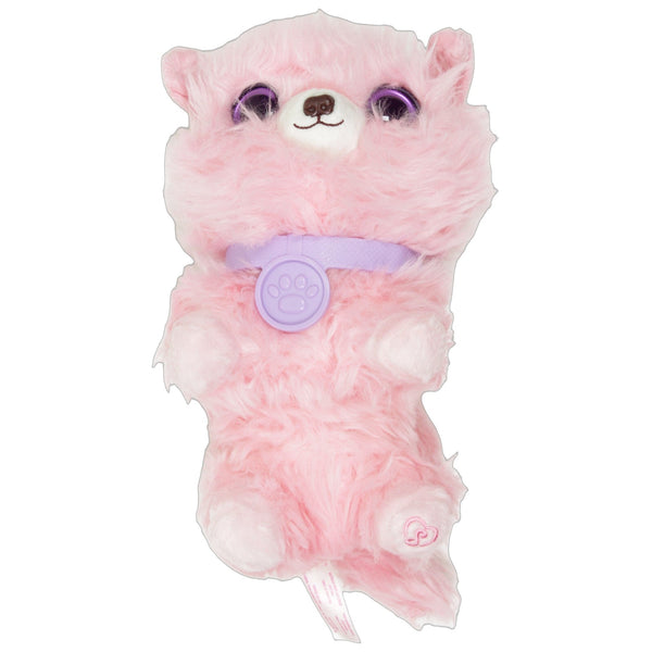 Scruff-a-Luvs, rosa Zottel-Hund mit lila Halsband