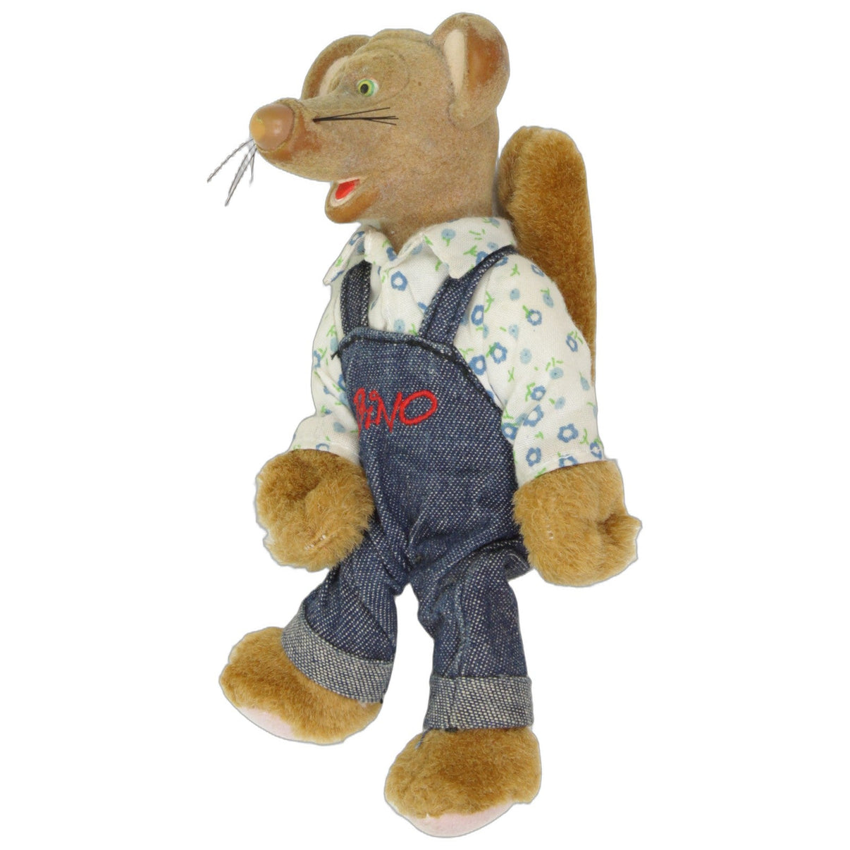 123000026075 Unbekannt Maus Bino aus Bim Bam Bino Kuscheltier Kumpel Leo 16cm _Vintage_ Blau
