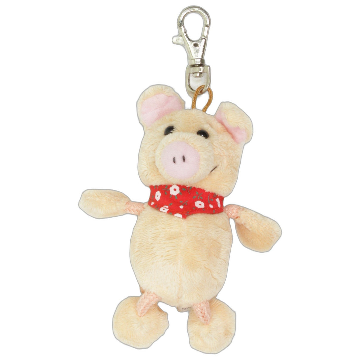 123000026097 Bastitoy Süßes kleines Schwein mit rotem Halstuch Schlüsselanhänger Kumpel Leo 12cm Beige ebay-taschen-rucksaecke