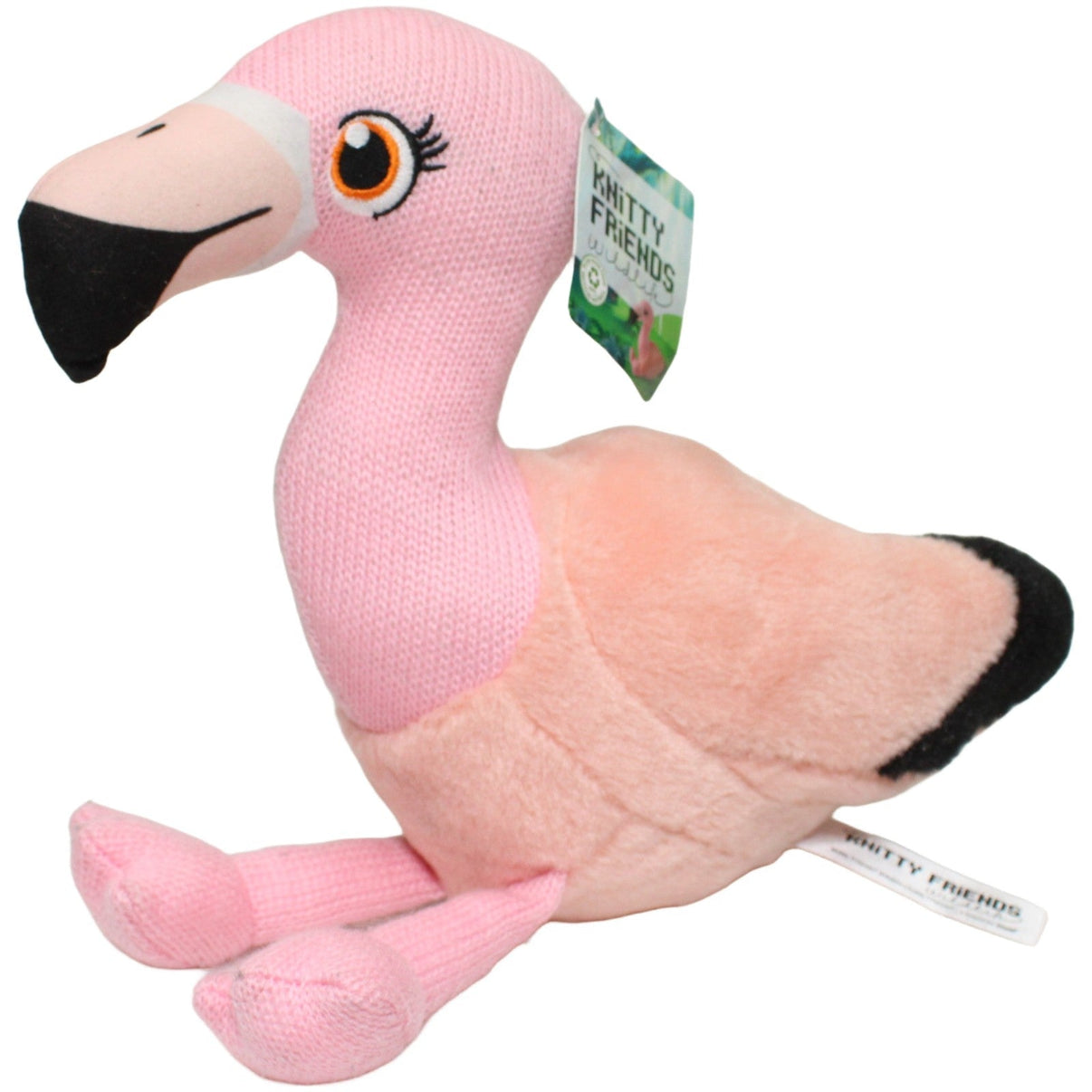 123000026103 Boost Collectibles Knitty Friends Wildlife, Flamingo Kuscheltier Kumpel Leo 25cm ebay-stofftiere Flamingo