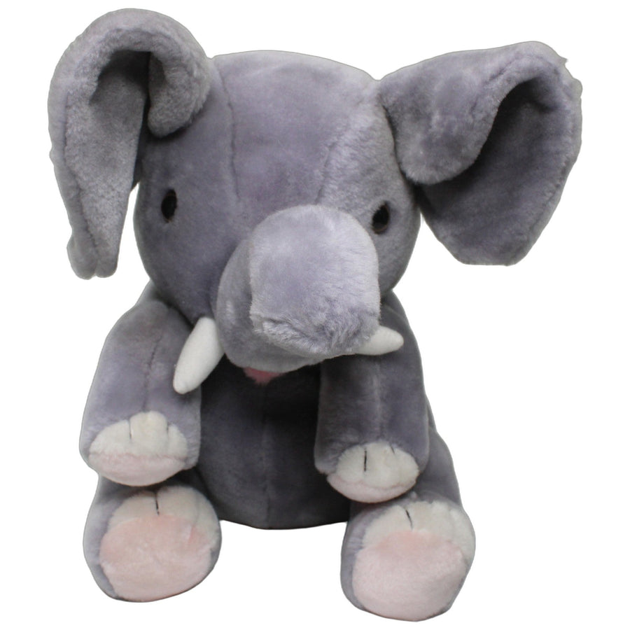 Großer grauer Elefant, sitzend