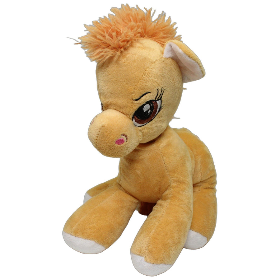 Heller Pony mit Blumen-Schönheitsfleck