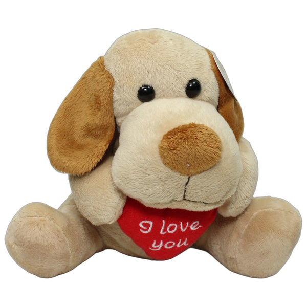 Süßer Hund mit Herz "I love you"