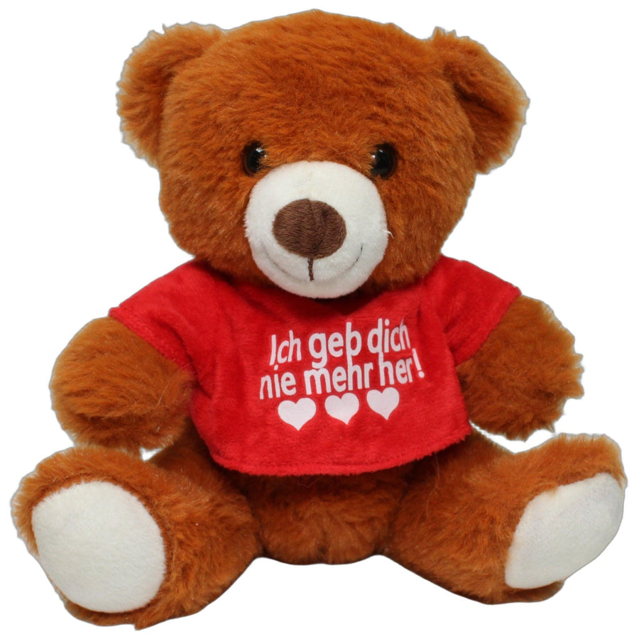 Süßer Teddybär mit Shirt "Ich geb dich nie mehr her!❤❤❤"