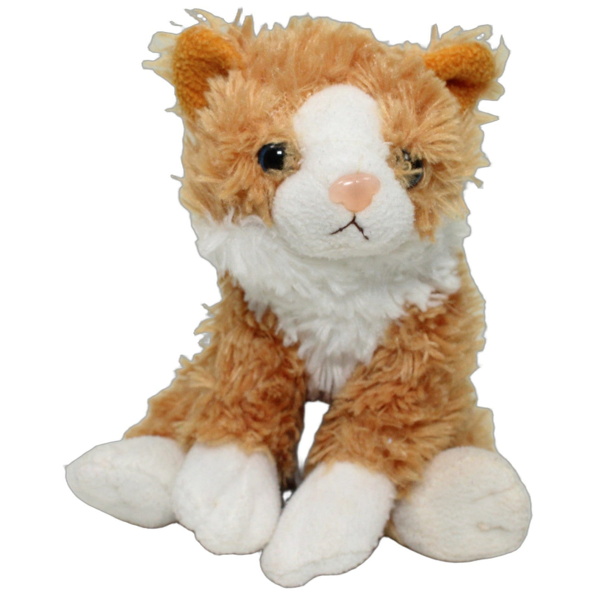 123000026159 Heunec Zottelige rot-weiße Katze Kuscheltier Kumpel Leo 20cm ebay-stofftiere Gebraucht
