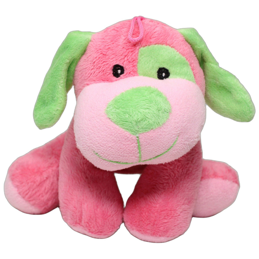 Pink-grüner Hund mit Schlapp-Ohren