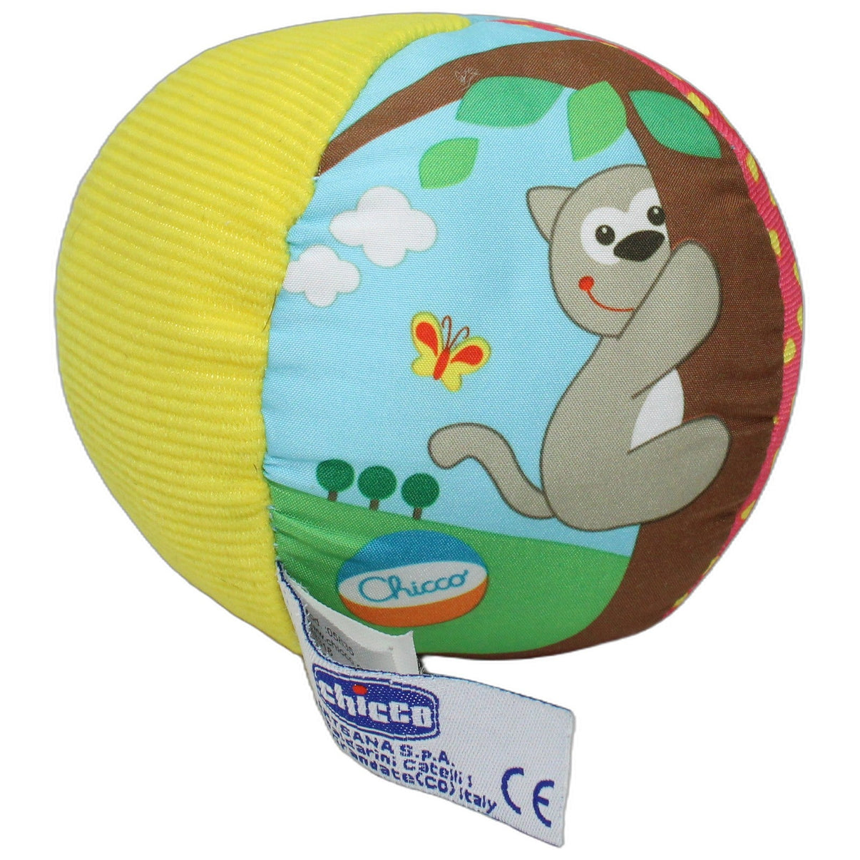 123000026232 Chicco Rassel-Ball mit Katze Ball mit Rassel Kumpel Leo 10cm Baby & Kleinkind Ball mit Rassel