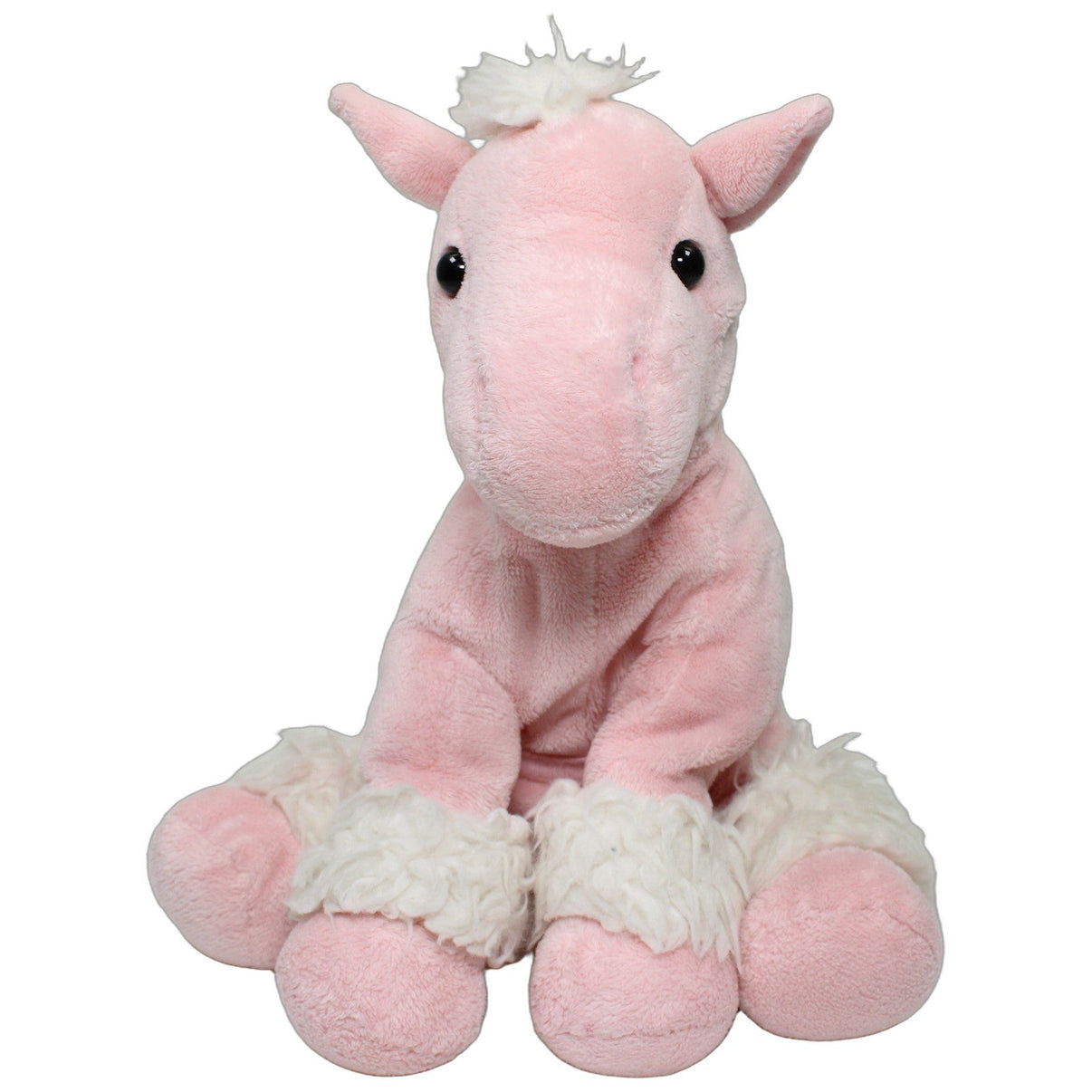 123000026244 Posh Paws Rosa Pony mit Sattel & weißer Mähne, sitzend Kuscheltier Kumpel Leo 25cm Gebraucht Kuscheltier