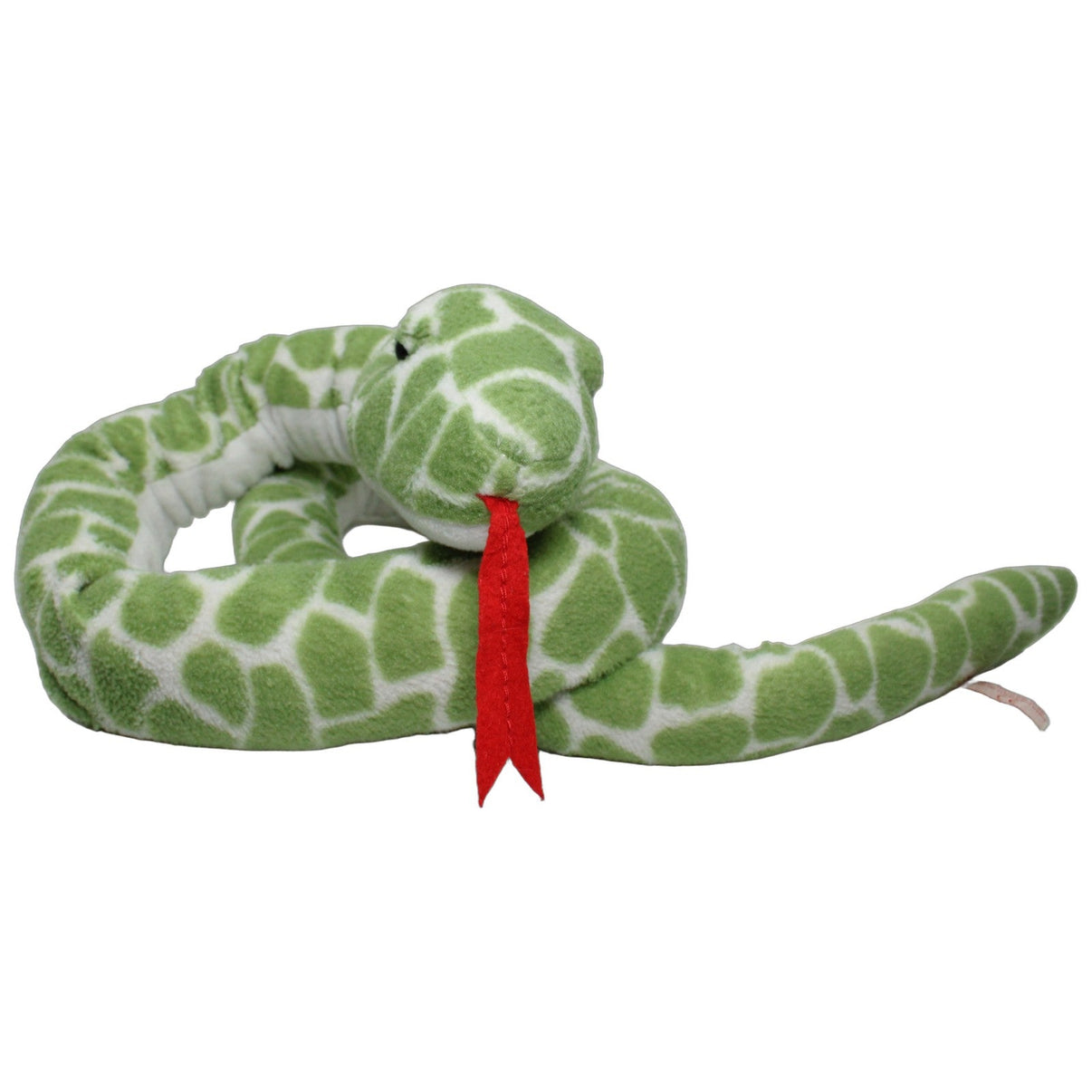 123000026245 Teddy-Hermann Riesige grüne Schlange mit roter Zunge Kuscheltier Kumpel Leo 173cm Gebraucht Grün
