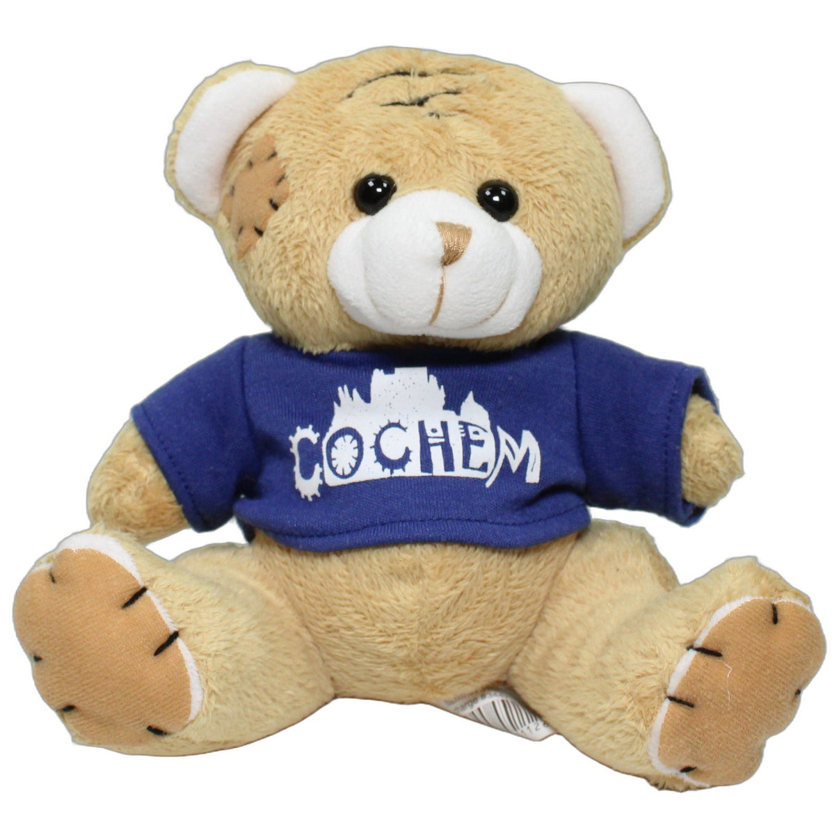 123000026250 Creation Gross Beiger Teddybär mit Shirt "Cochem" Kuscheltier Kumpel Leo Beige Blau Gebraucht