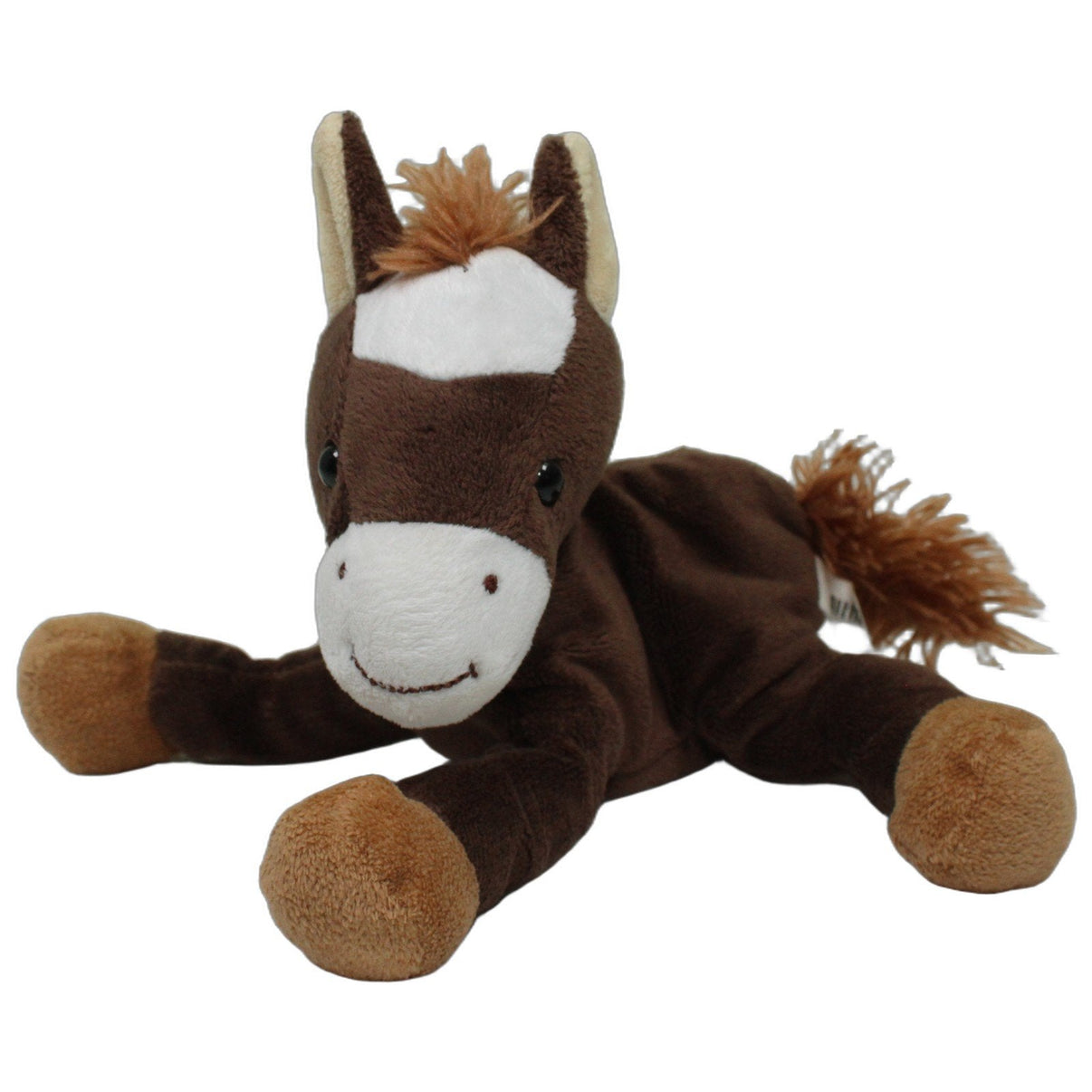 123000026253 Althans Club Braunes Pferd, liegend Kuscheltier Kumpel Leo 20cm _Wieder Da_ Beige