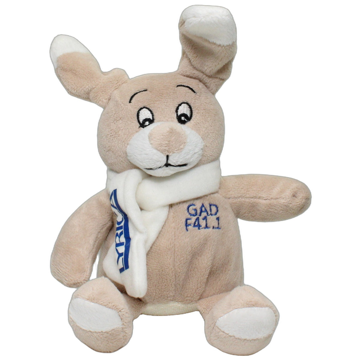 123000026285 Present Perfect Hamburg LYRICA, Hase mit Schal Kuscheltier Kumpel Leo 18cm Beige Blau