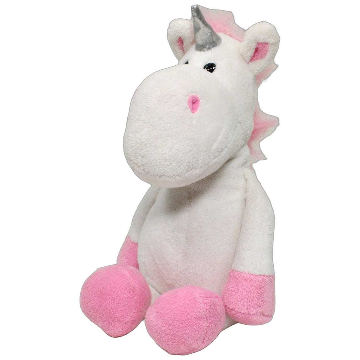 123000026324 Sunkid Schlenker Einhorn mit rosa Hufen Kuscheltier Kumpel Leo 28cm ebay-20-stofftiere Einhorn