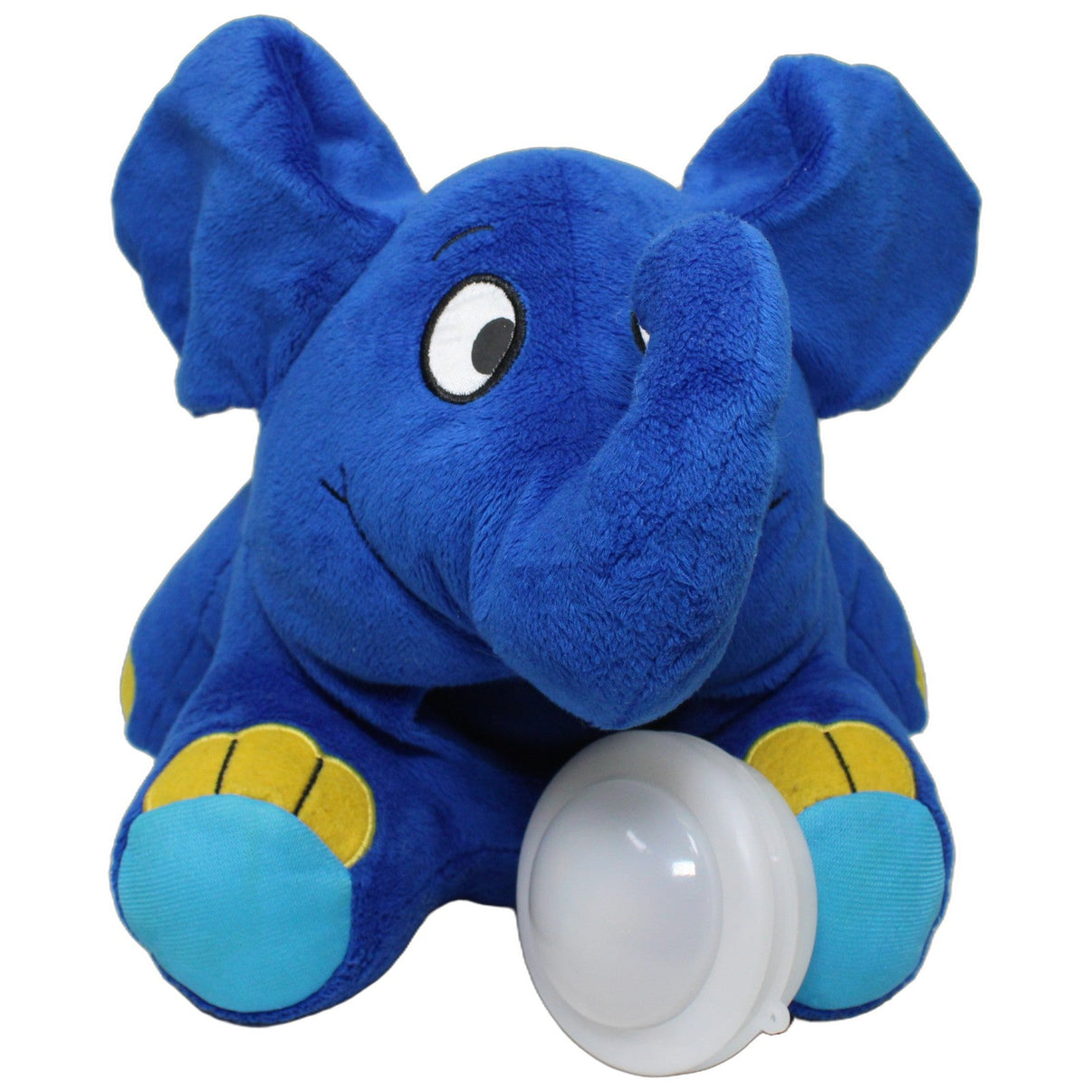 123000026350 Ansmann Blauer Elefanten aus "Die Sendung mit der Maus" mit Licht & Musik Nachtlicht Kumpel Leo 20cm Blau Charakter