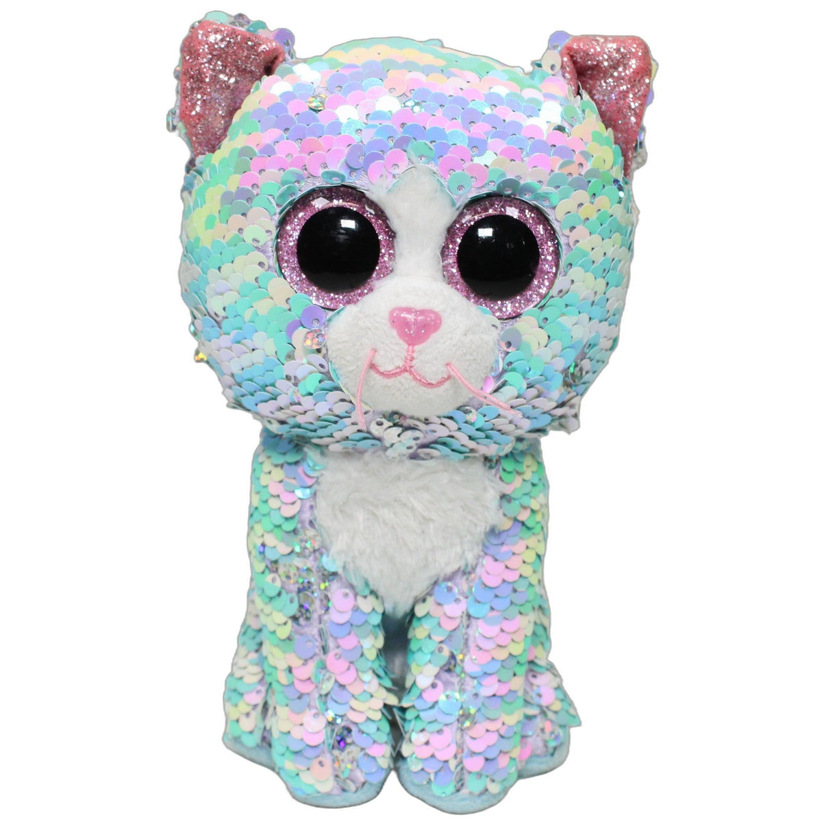 123000026354 TY Paillettenkatze Flippable mit Glitzerohren Kuscheltier Kumpel Leo 16cm Blau ebay-stofftiere