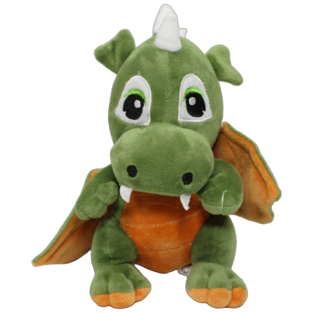 123000026359 Rasehorn Grüner Drache mit orangen Flügeln Kuscheltier Kumpel Leo 23cm Drache ebay-stofftiere