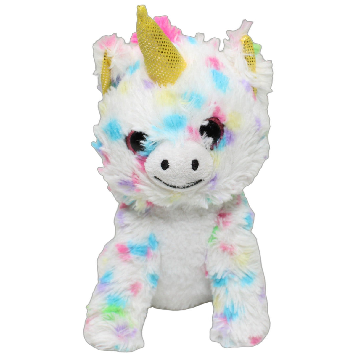 123000026371 Jafri Toys Weißes Einhorn mit goldenem Horn, sitzend Kuscheltier Kumpel Leo 20cm ebay-stofftiere Einhorn