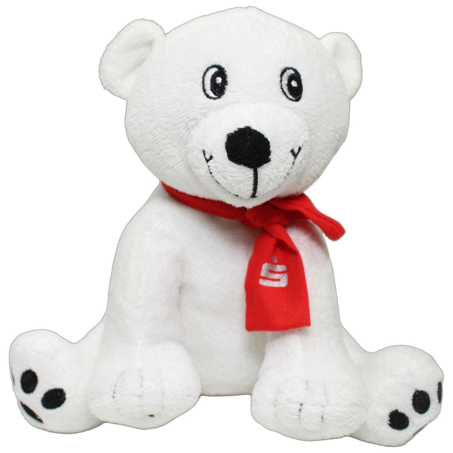 Sparkasse, Eisbär mit rotem Schal