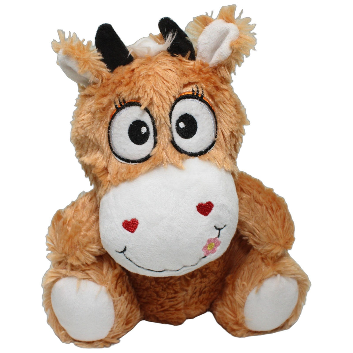 123000026413 Petlando Süße Kuh mit Herz-Nasenlöchern, sitzend Kuscheltier Kumpel Leo 28cm Braun ebay-stofftiere