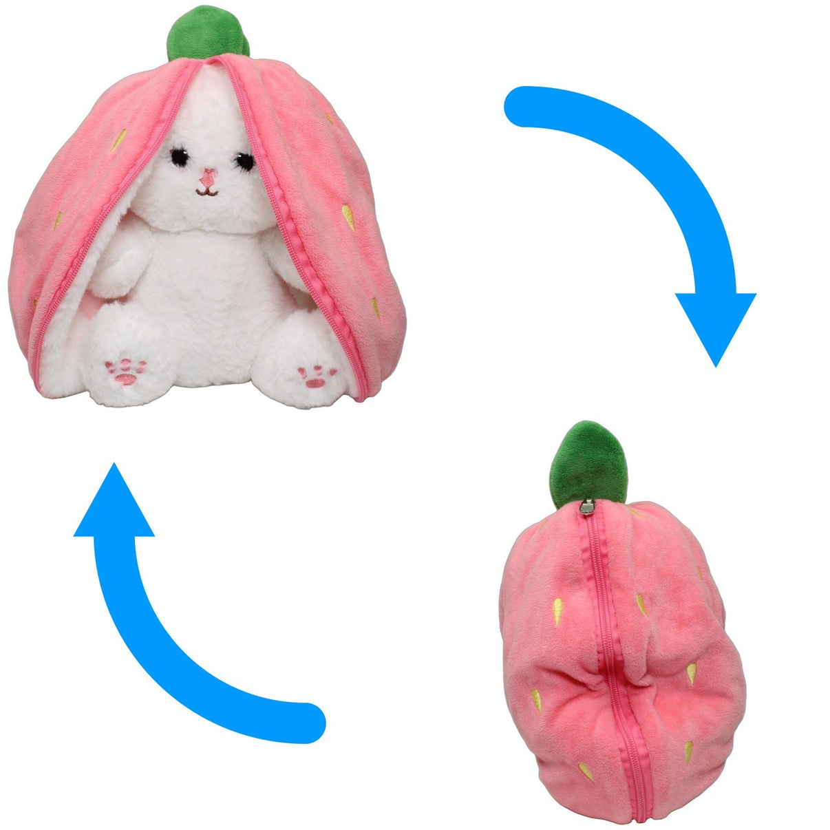 123000026422 FLOTI Flos Toys, süßer Hase in Erdbeere Kuscheltier Kumpel Leo 25cm ebay-stofftiere Gebraucht