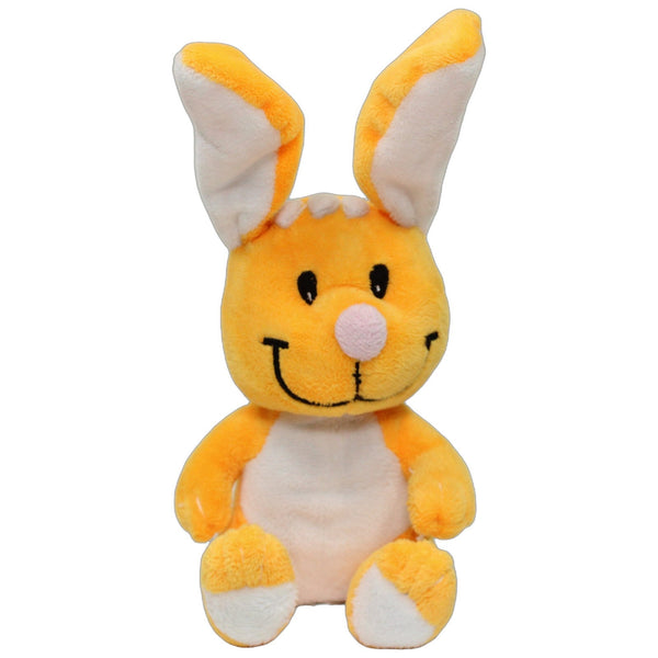 Gelber Hase mit weißem Bauch, sitzend