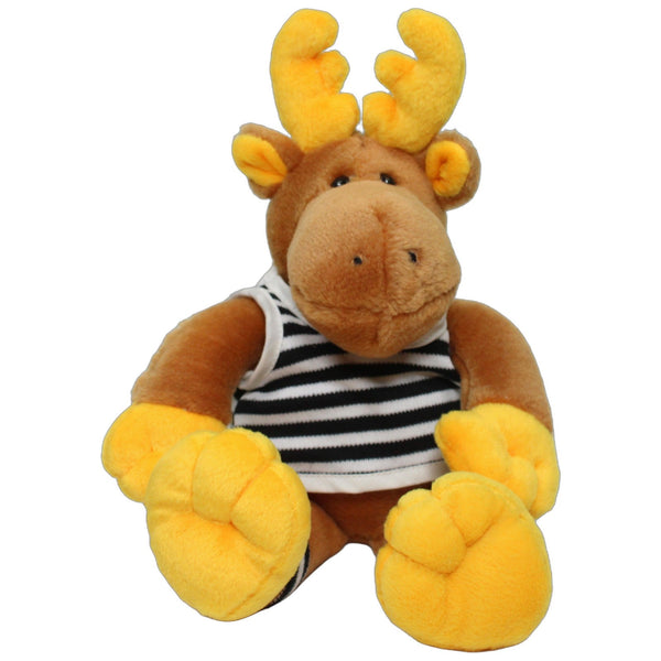 Brauner Schlenker-Elch mit Ringel-Shirt
