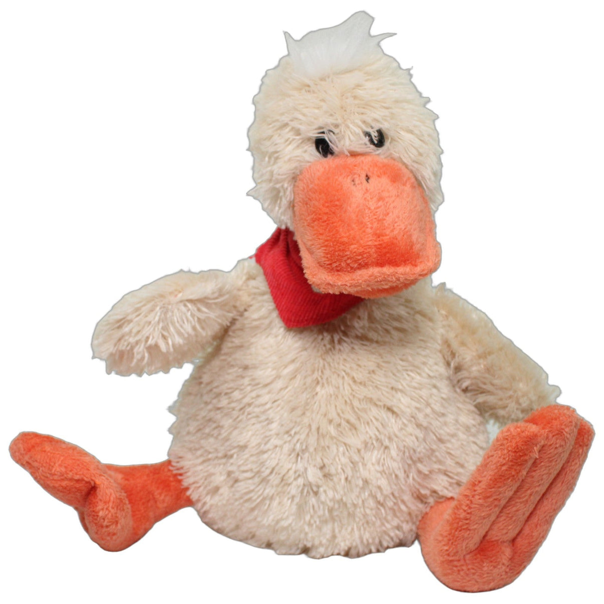 123000026510 Heunec Süße Ente mit rotem Halstuch, sitzend Kuscheltier Kumpel Leo 25cm Beige ebay-20-stofftiere